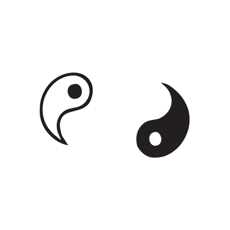 קעקוע Yin Yang פתוח