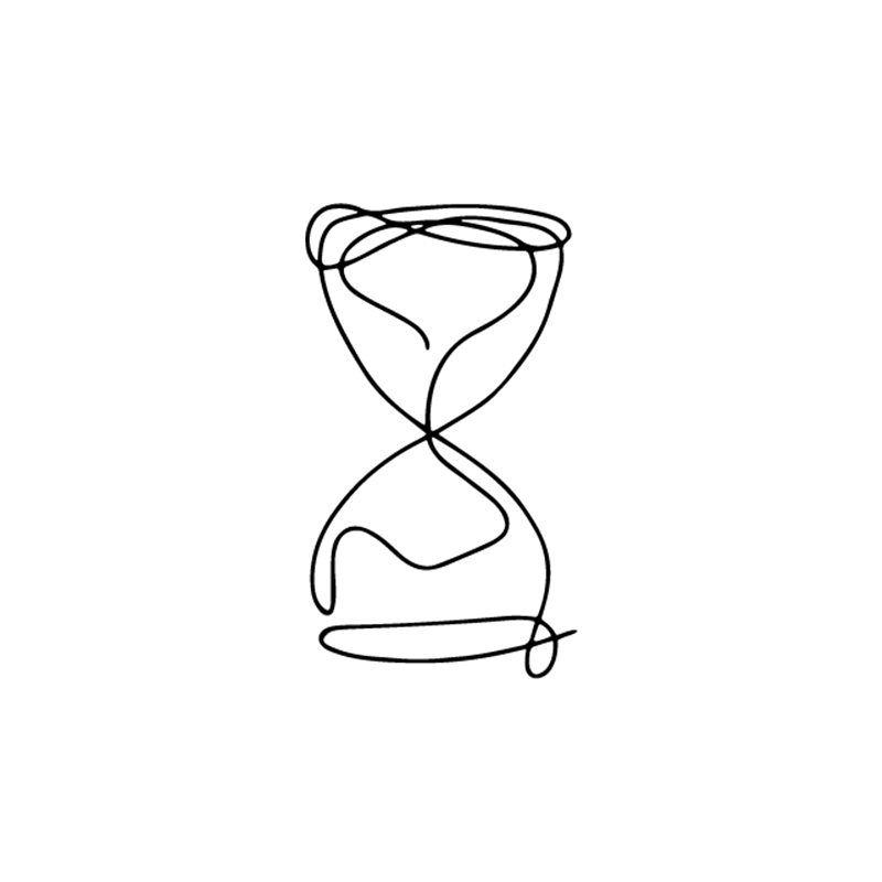 קעקוע שעון חול