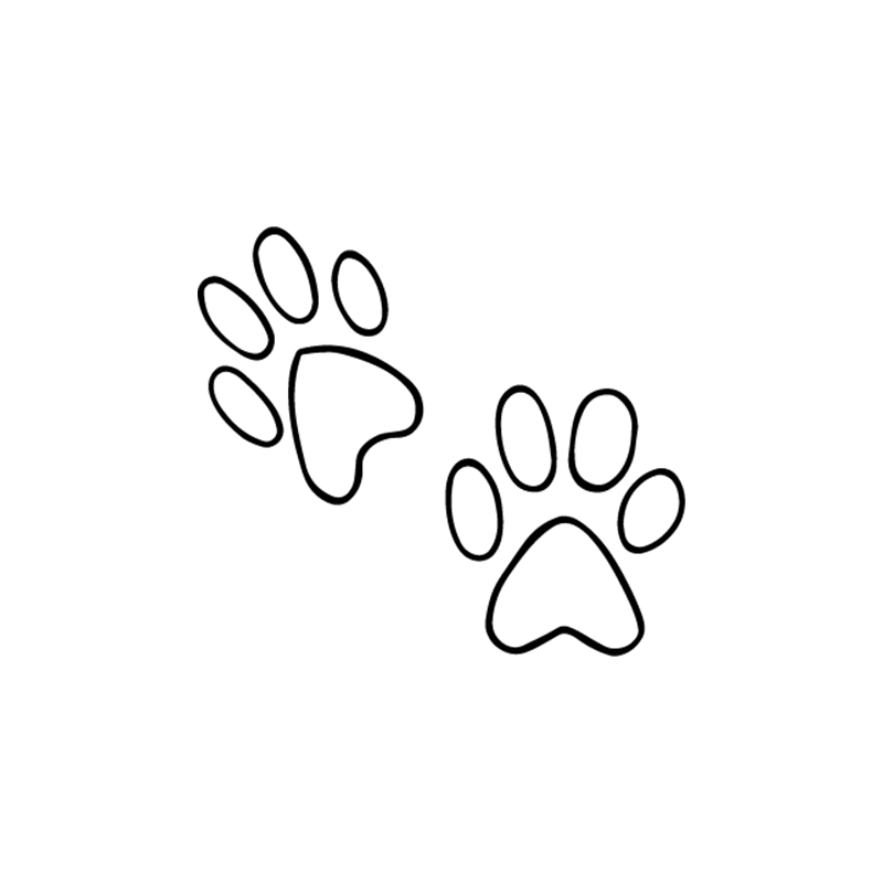 קעקוע צעדים של כלב