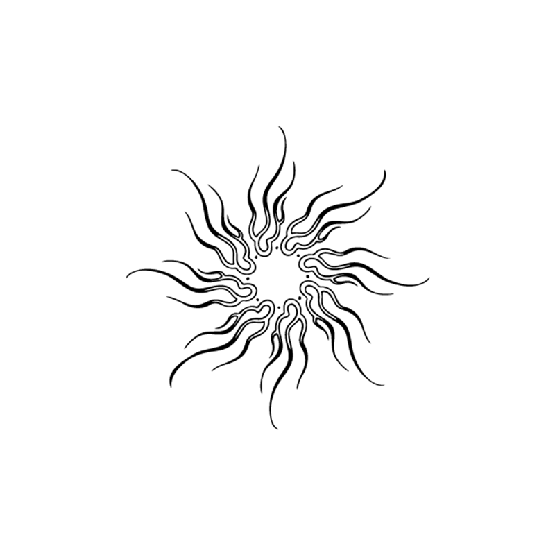 קעקוע קרני שמש